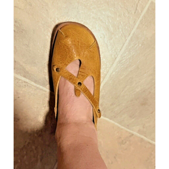 Women's Shoes Size 7/37 Leather Boho CottageCore Trendy Rare Handmade Fairycore - Picture 4 of 8